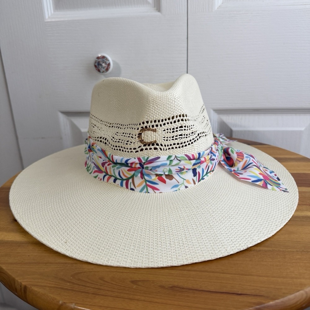 Charlie 1 Horse Spirit Animal Cream Straw Multicolor Floral Band Western Rodeo